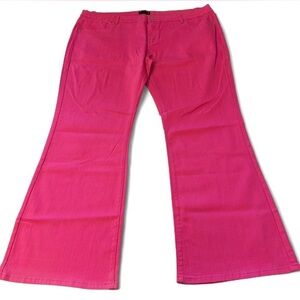 Sterling Kreek Walking West Pink Denim Flared Jeans Women’s Plus 19/20 Cowgirl